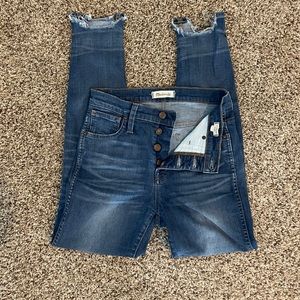 Madewell 10” high rise skinny